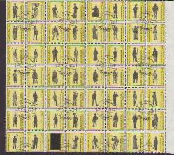 LOT.5 » Askeri Üniformalar temalı Damgalı Blok - 55 Pul