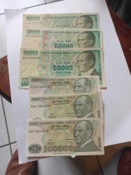 3 adet 50 bin lra 3 adet 10 lira çil altı