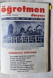 ÖĞRETMEN DÜNYASI Aylık Meslek Dergisi, Mart - Nisan 1994, Sayı: 171, 172 [2 ADET]