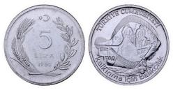 NADİR 1980 KALKINMA İÇİN BALIKCILIK FAO 5 LİRA ÇİL