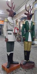Üniformalı Dekoratif (Protokol) Geyik Heykel Modelleri. Çok Renkli, Alçı-Polyester. Büyük Boy/2 Adet. (19x30x135 cm) NOT: Geyik Heykelleri Kırılgan Olduğu İçin Satışımız İstanbul Sınırları İçinde Geçerlidir.