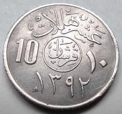 LOT.19 » Suudi Arabistan 1972 10 Halala - Çil - Kral Faysal Dönemi