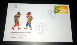 1983 Geleneksel Tiyatro Festivali İlk gün damgalı zarf Türkiye