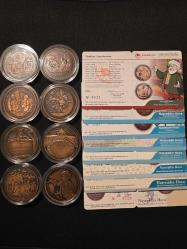 Nasreddin Hoca 8'li Bronz Tam Set - Masal Kahramanları SERİSİ Sertifikalı