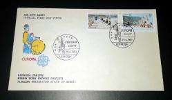 1981 Kıbrıs Türk Federe Devleti Europa Cept Folklor İlk gün damgalı zarf