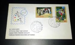 1981 Kıbrıs Türk Federe Devleti Europa Cept Folklor İlk gün damgalı zarf