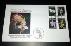 2008 Orkideler - Kır çiçekleri Sürekli seri İlk gün Damgalı Zarf seti FDC KKTC