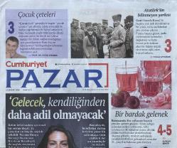 22 Şubat 2026 CUMHURİYET PAZAR GAZETESİ Doğum Günü Gazetesi (22.02.2026) Doğumgünü Hediyesi | Sıradışı Hediye | Özel Gün Hediyeleri | GAZETE ARŞİVİ | Çocuk Çeteleri | ATATÜRK'ÜN BİLİNMEYEN ŞARKISI | Kıvılcım Kocabıyık : GELECEK KENDİLİĞİNDEN DAHA ADİL OLMAYACAK | Funda : BAZI ŞARKILAR ZAMAN İŞARETLEYİCİSİDİR | Sigaraya Başlama Yaşı 11'e Düştü