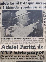Hürriyet Gazetesi - Turkish Newspaper - 18 Temmuz 1961 - Büyük Millet Meclisi 23 Ekim'de toplanacak - Osman Köksal komitenin tek arzusu dürüst bir seçim yapmak - başbakanlık önünde Cemal Gürsel ile ayakta sual cevap Fotoğrafı - Amerika'dan 1 milyon ton buğday alıyoruz - Astronot Yuri Gagarin İle Gina Lollobrigida şakalaştılar - belediye su fiyatına zam yapmaya hazırlanıyor - Amerika'nın eğlence kralı Ed Sullivan İstanbul'dan ayrıldı Fotoğrafı - Saray ilçesinde Petrol aranıyor - Adalet Partisi ile Yeni Türkiye Partisi birleşmiyor - Osmanlı Bankası takdim eder sanatkarlar konuşuyor Afife Edipoğlu - İstanbul'da bugün bu gece sinema programı - başkan Kennedy'nin hazırlığı - Almanya'dan 25 otobüs daha satın alınıyor - Kore kafilemiz yurda döndü - tanınmış edebiyatçılarımızdan Vasfi Mahir Kocatürk vefat etti - Galatasaray veda kokteylinde eski santraforu Metin Oktay'a 9 numaralı formayı hediye etti fotoğraf - Can Bartu Lazio'da dikkat çekerse daha yüksek fiyatla satılacak - Mustafa Ertan