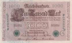 Koleksiyon ürünü Koleksiyon ürünü Almanya, 1.000 Mark (1910)