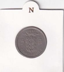 Koleksiyon ürünü Belçika 5 Frank 1969