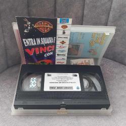BUGS BUUNY SPACE JAM İTALYA VERSİYONU VHS KASET FİLM KONDİSYON YÜKSEK KOLEKSİYONLUK NADİR TURKİYE'DE TEK