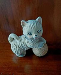 Dekoratif Seramik Bisküvi Kedi