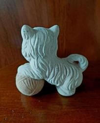 Dekoratif Seramik Bisküvi Kedi