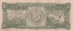 KÜBA 5 Pesos, 1958 ÇÇT