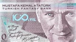 Fantazi 0 Euro 6 adet Atatürk Resimli