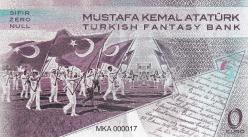 Fantazi 0 Euro 6 adet Atatürk Resimli