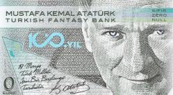 Fantazi 0 Euro 6 adet Atatürk Resimli