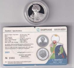 Darphane Osmanlı Padişahları Serisi No:5 Birinci Mehmet Hatıra Parası Gümüş