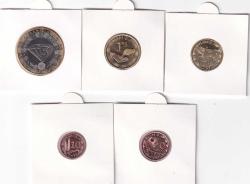 Namibya Tedavüldeki Madeni Paralar 4 adet Takım Normatif Kapama İçinde