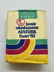1982 İzmir Uluslararası Atatürk Fuarı midi Sigara pakedi Dolu açılmamış ÇT kolleksiyonluk Tekel