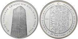 2021, Bilge Tonyukuk Abidesi'nin Dikilişinin 1300.Yılı Hatıra Parası, Çil - SERTİFİKALI