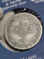 Sultan Abdülmecid 1255/19 Gümüş 5 Kuruş Nadir