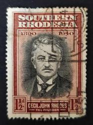 Ingiliz Sömürgesi GÜNEY RODESYA; 1940 Yıldönümü özel baskısı, damgalı