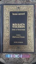 Riyazü's Salihin (Aslı ve Tercümesi) (3 Cilt, Tek kitap) (Ciltli)