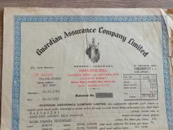 Guardian Assurance Company Limited 1962 tarihli sigorta poliçesi