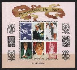 A.1644  1998  PRENSES DİANA  MNH BLOK SIERRA LEONE