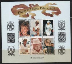 A.1645  1998  PRENSES DİANA  MNH BLOK SIERRA LEONE