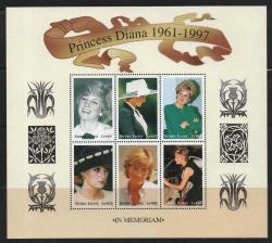 A.1646  1998  PRENSES DİANA  MNH BLOK SIERRA LEONE