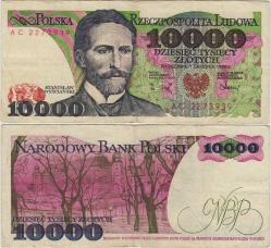 POLONYA 10.000 ZLOTY 1988 ÇOK TEMİZ.