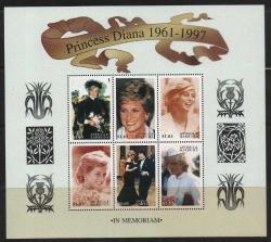 A.1649  1998  PRENSES DİANA  MNH ANTİGUA BARBUDA