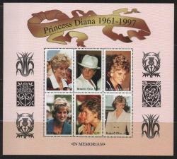 A.1651  1998  PRENSES DİANA  MNH BURKINA FASO