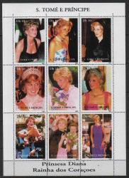 A.1653  1997 PRENSES DİANA  MNH S. TOME PRINCIPE