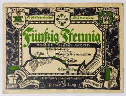 Almanya Asırlık Notgeld 1900'ler 50 Pfenning..