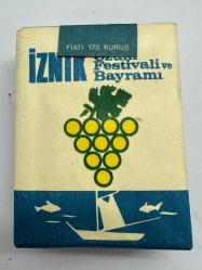 1970 Dönemi İznik Üzüm Festivali ve Bayramı temalı sigara pakedi ÇÇT açılmamış dolu kolleksiyonluk Tekel 175 kuruş Nadir