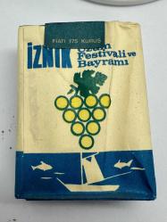1970 Dönemi İznik Üzüm Festivali ve Bayramı temalı sigara pakedi ÇÇT açılmamış dolu kolleksiyonluk Tekel 175 kuruş Nadir