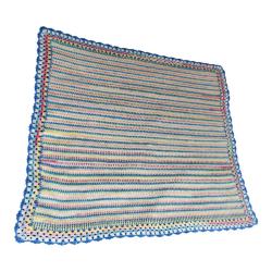Handmade Çok Renkli Örgü Bebek Battaniyesi