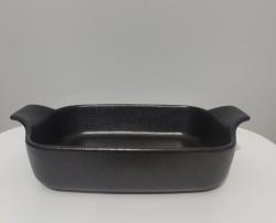 Touch Me Marka Stoneware Seramik Siyah Fırın Kabı