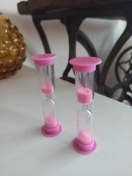 hureggo concept pembe kum saati 2 adet & 3 dakikalık