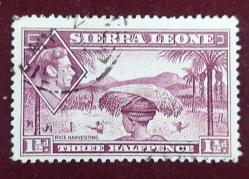 Ingiliz Sömürgesi Sierra Leone 1938 - damgalı