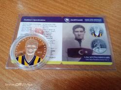 Lefter Küçükandonyadis Türk Spor İnsanları serisi gümüş hatıra parası(SERTİFİKALI)