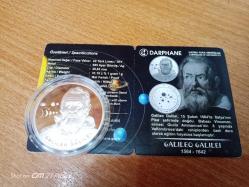 Galileo Galilei (1564-1642) Gümüş Hatıra Para SERTİFİKALI