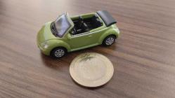 1998 WOLKSVAGEN NEW BEETLE CABRIO CONCEPT  DÖKME DEMİR  SIFIR  HİÇ KULLANILMAMIŞ   1/72 ÖLÇEK KOLLEKSİYON ÜRÜNÜ ÇOK ÇOK NADİR