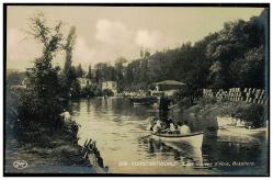 Osmanlı Dönemi Göksu Deresi  Boğaz Girişi Sandalcılar ve Yolcular (208)  - Constantinople Eaux douces d'Asie Bosphore Edit by MF Postcards