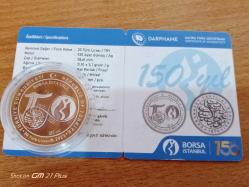 LOT.15 » 2023 - Borsa İstanbul Gümüş Hatıra Parası (sertifikalı)