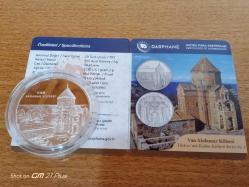 Van Akdamar Kilisesi- Darphane  Gümüş Hatıra Para (sertifikalı)